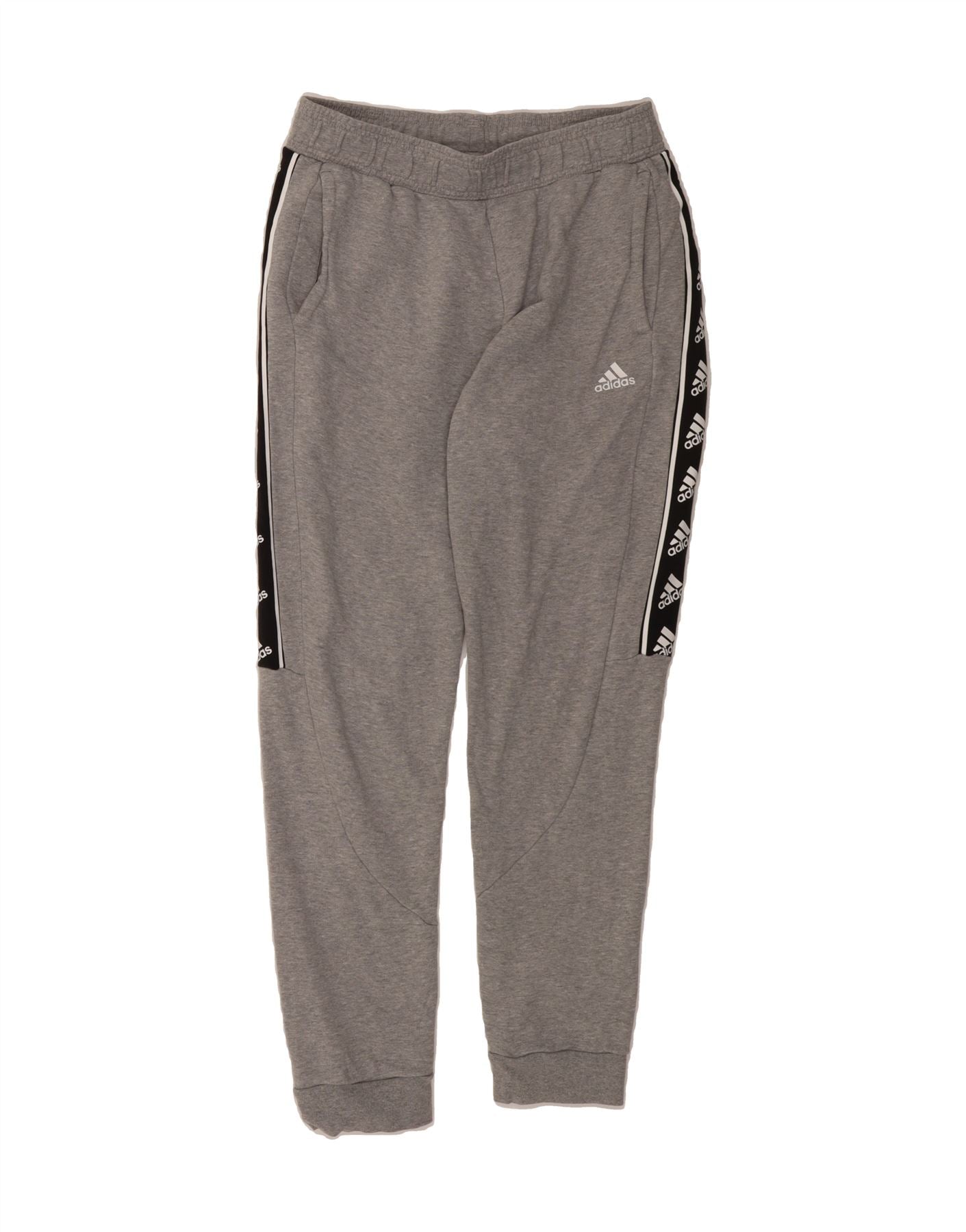 ADIDAS Heren Grafische Trainingsbroek Joggingbroeken Groot Grijs