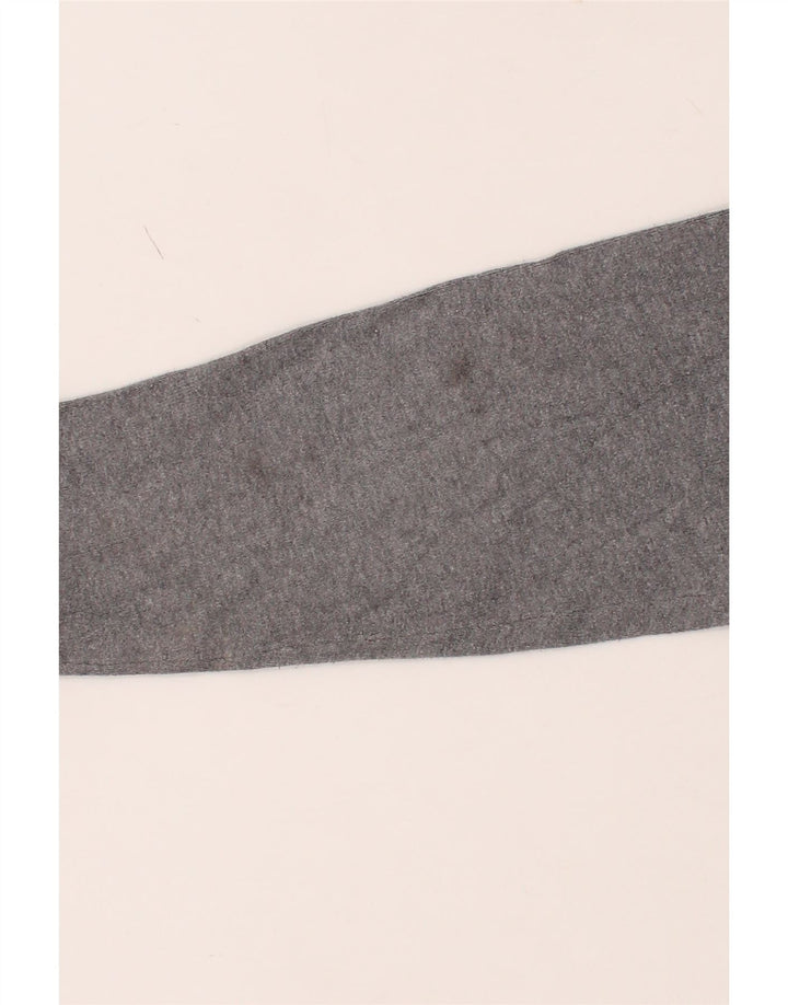 EDDIE BAUER Womens V-Neck Jumper Sweater UK 16 Large Grey Colourblock Vintage Eddie Bauer and Second-Hand Eddie Bauer from Messina Hembry 