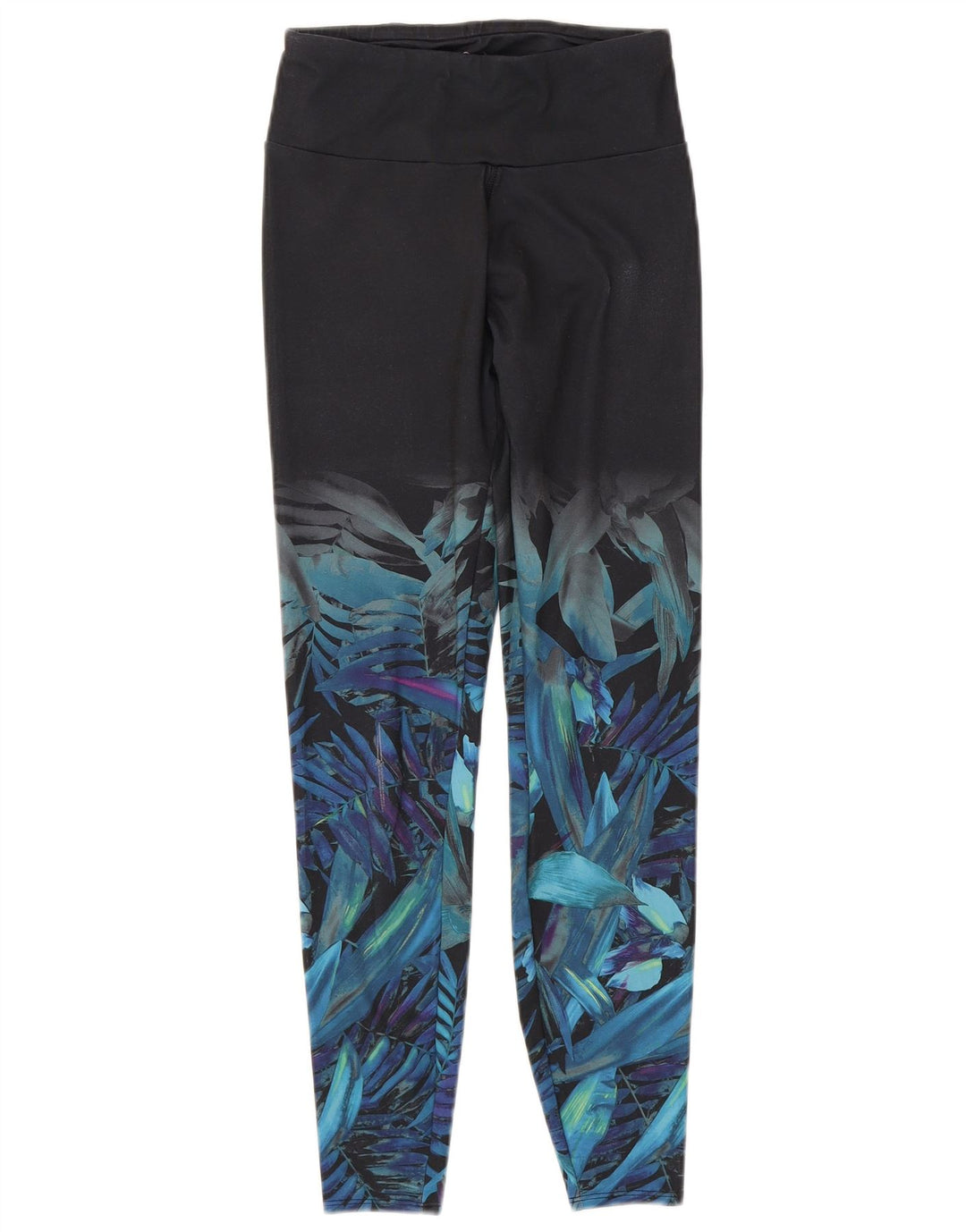 Marks & Spencer Womens Leggings UK 8 Small  Black Floral Polyester