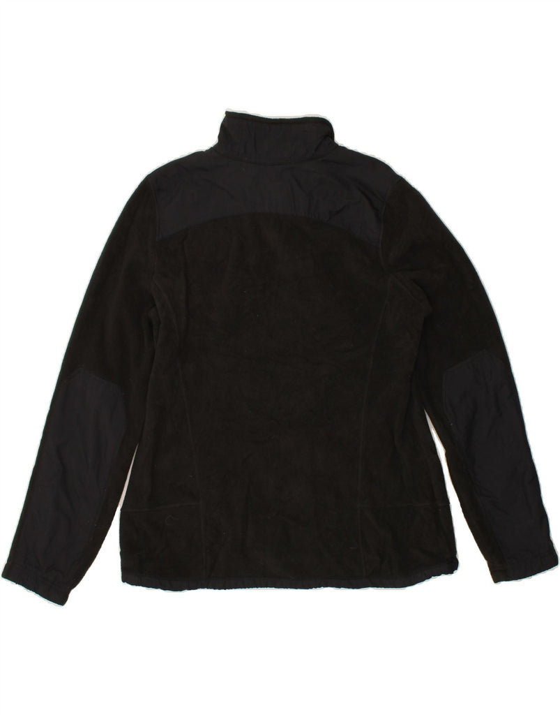 EDDIE BAUER Womens Fleece Jacket UK 16 Large Black Colourblock Polyester Vintage Eddie Bauer and Second-Hand Eddie Bauer from Messina Hembry 