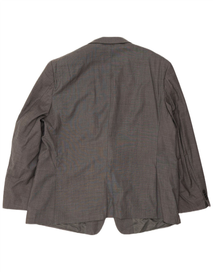 Vintage Mens 2 Button Blazer Jacket EU 50 Large Grey Wool