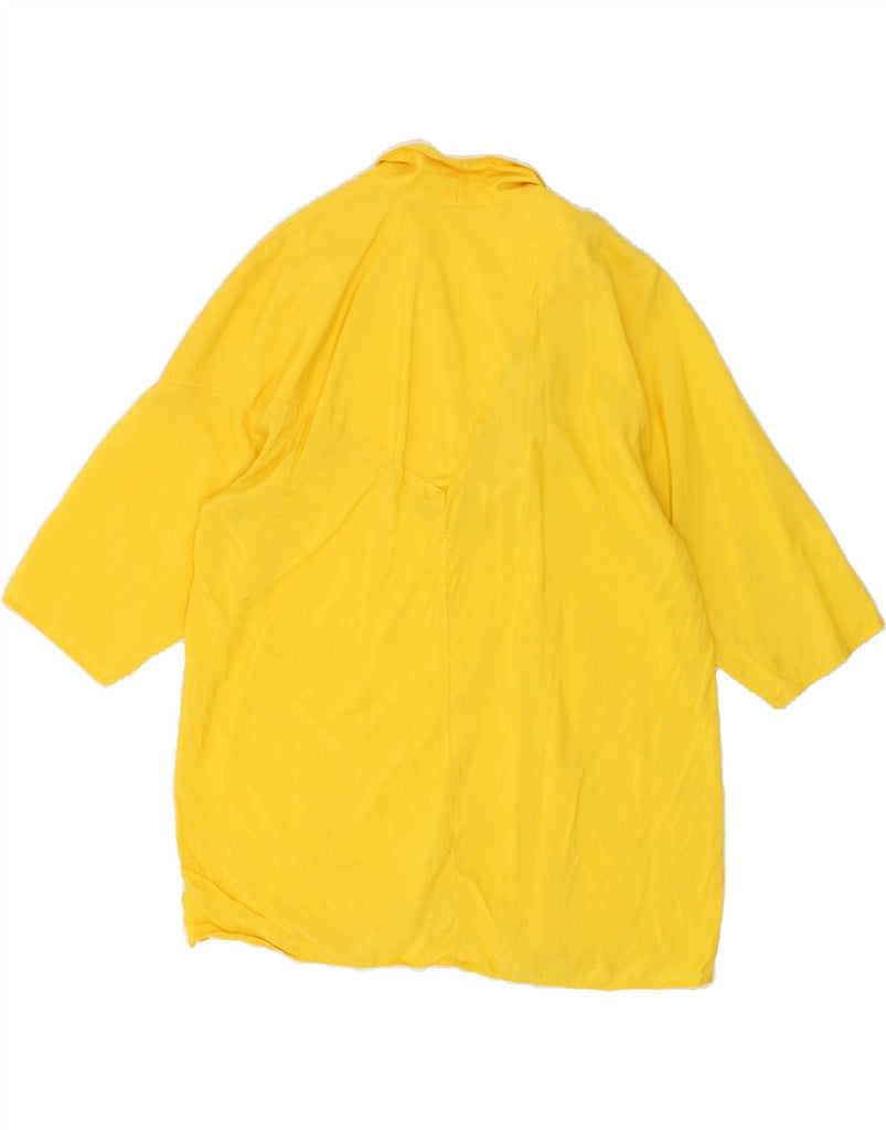 MARIKA BLU Womens Oversized Short Sleeve Blouse Top IT 44 Medium Yellow Vintage Marika Blu and Second-Hand Marika Blu from Messina Hembry 