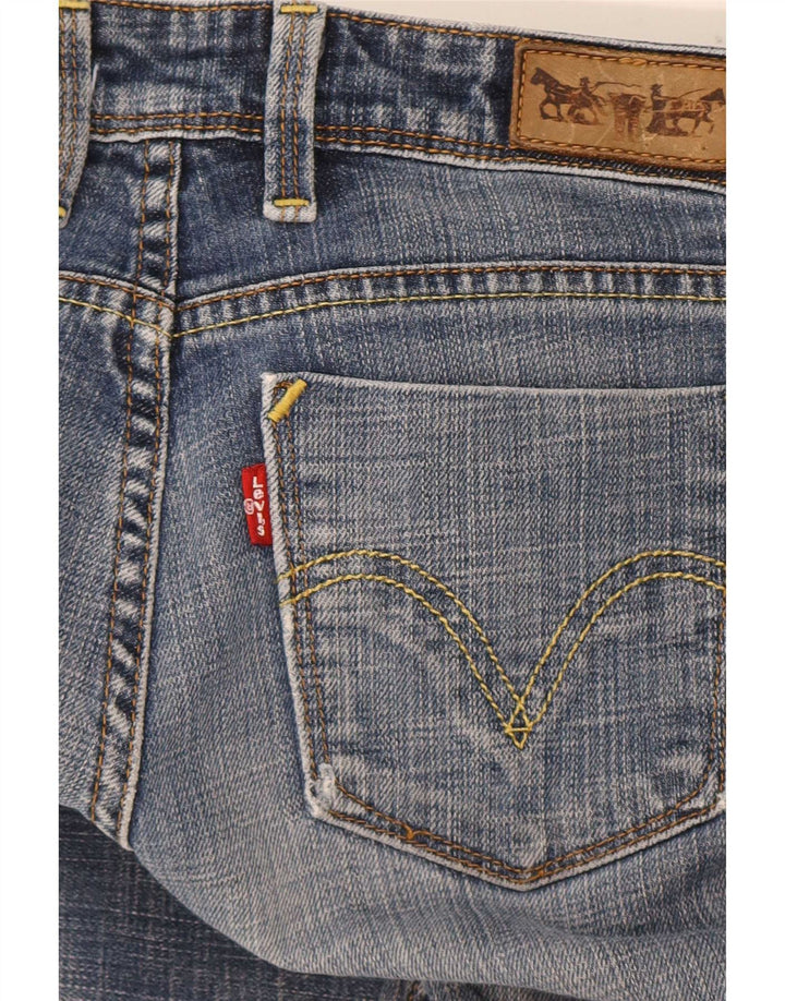Levi's Womens 627 Straight Jeans W28 L28 Blue Cotton