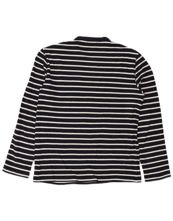Polo Ralph Lauren Mens Top Long Sleeve Medium Navy Blue Striped