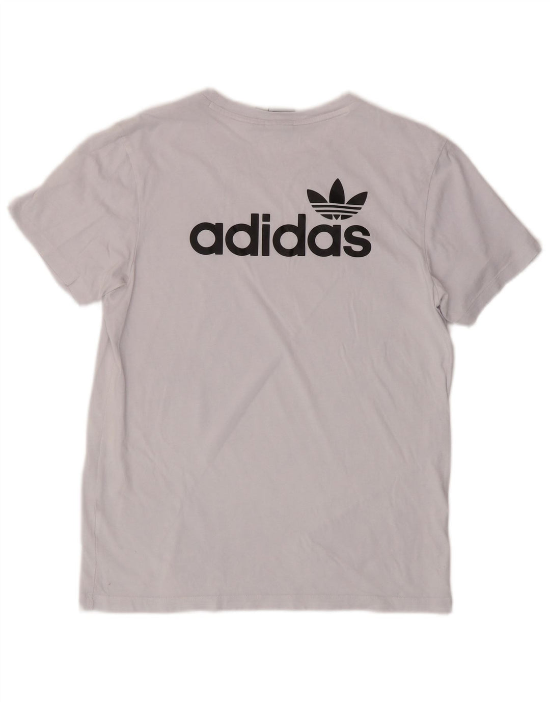 ADIDAS Womens Oversized Graphic T-Shirt Top UK  6 XS Blue