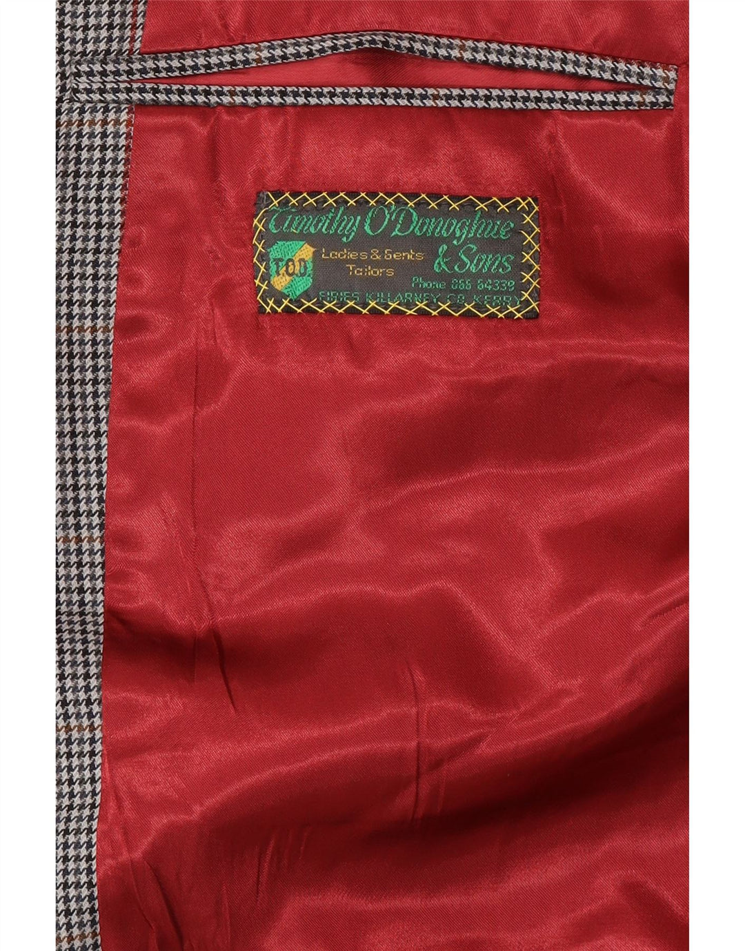 Vintage Mens 2 Button Blazer Jacket UK 42 XL Grey Check