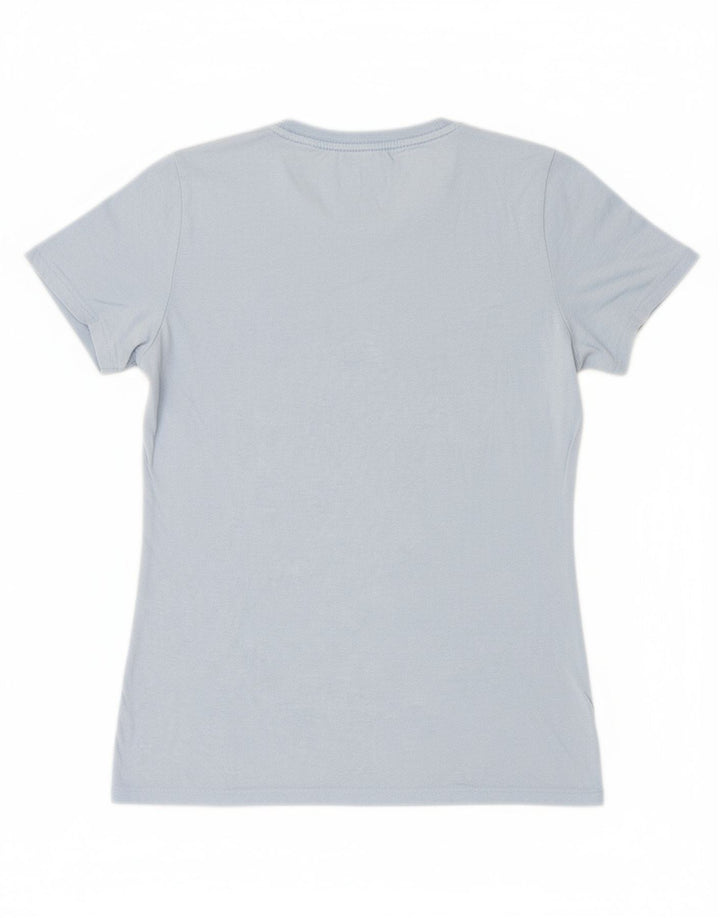 CHAMPION Womens Graphic T-Shirt Top UK 10 Small Blue