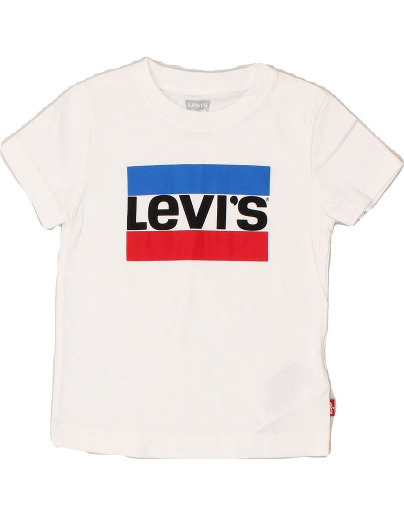 LEVI'S Baby Boys Graphic T-Shirt Top 18-24 Months White Cotton | Vintage Levi's | Thrift | Second-Hand Levi's | Used Clothing | Messina Hembry 