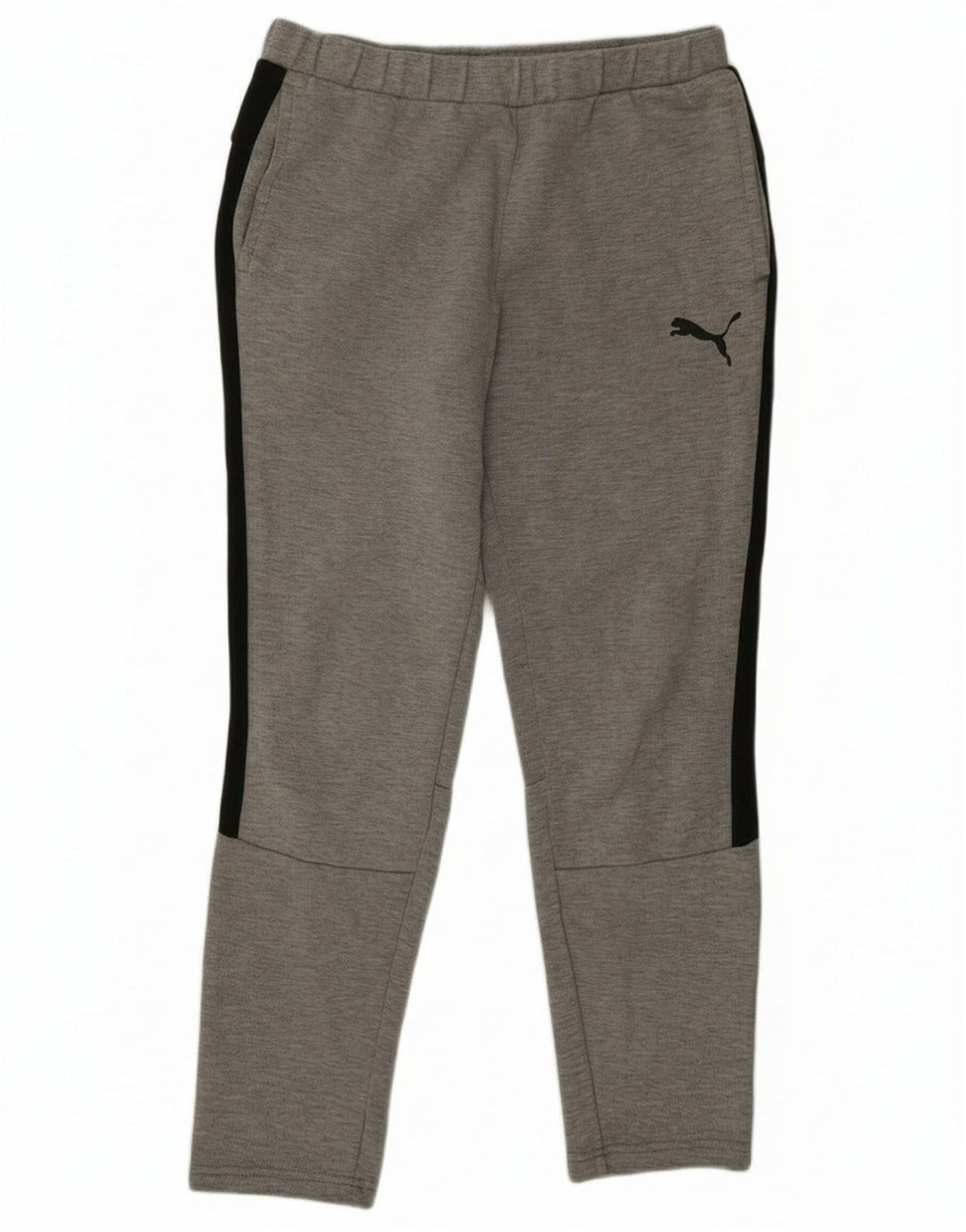 Puma Mens Tracksuit Trousers Medium Grey Colourblock Cotton