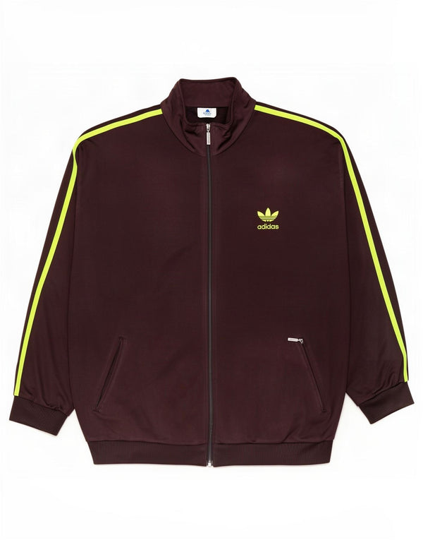Adidas Mens Tracksuit Top Jacket UK 46/48 XL Black Polyester