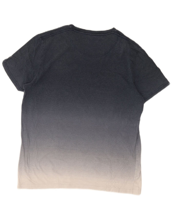 Hollister Mens T-Shirt Top Large Blue Tie Dye Cotton