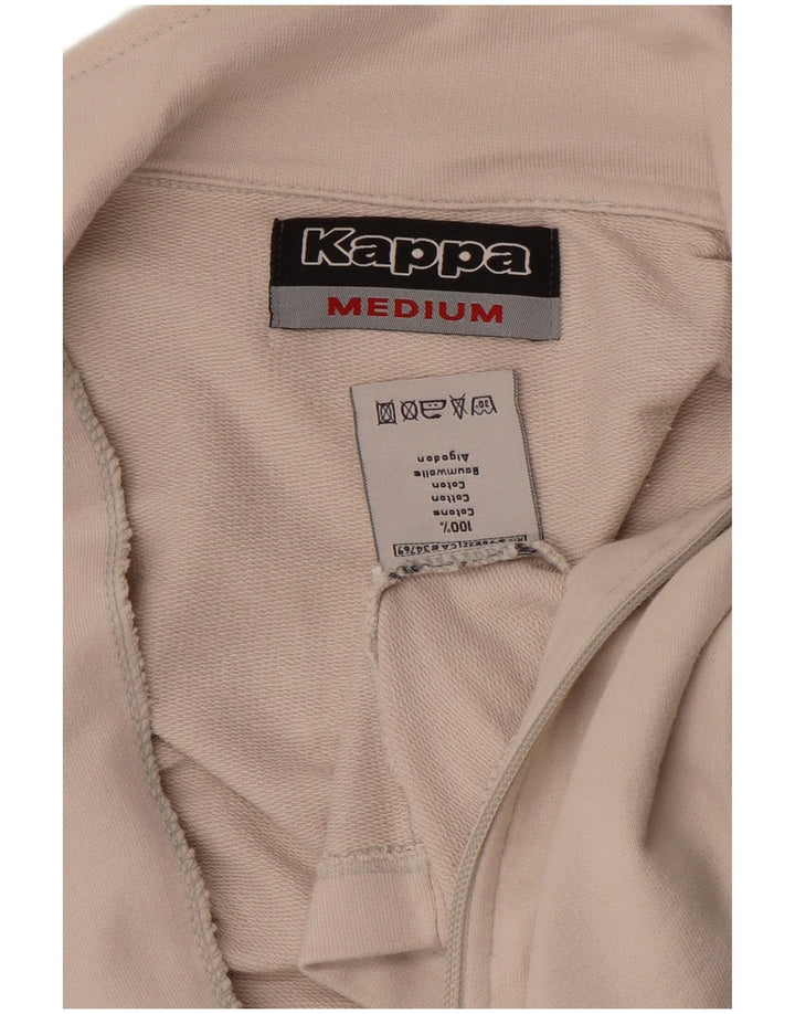 KAPPA Mens Tracksuit Top Jacket Medium Beige Cotton