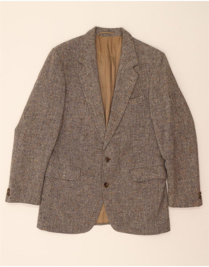 MAGEE Mens 2 Button Blazer Jacket UK 38 Medium Brown New Wool Vintage Magee and Second-Hand Magee from Messina Hembry 
