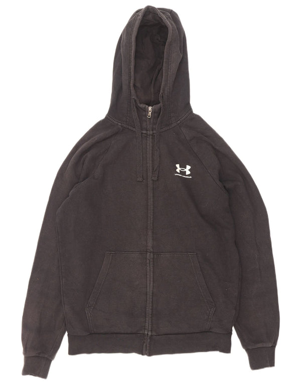 Under Armour Mens Loose Fit Zip Hoodie Sweater Small Black Cotton