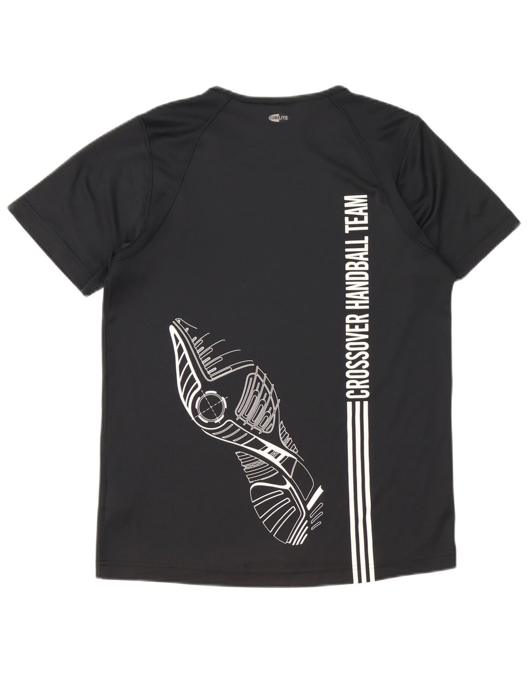 Adidas Mens Graphic T-Shirt Top Medium Black Polyester