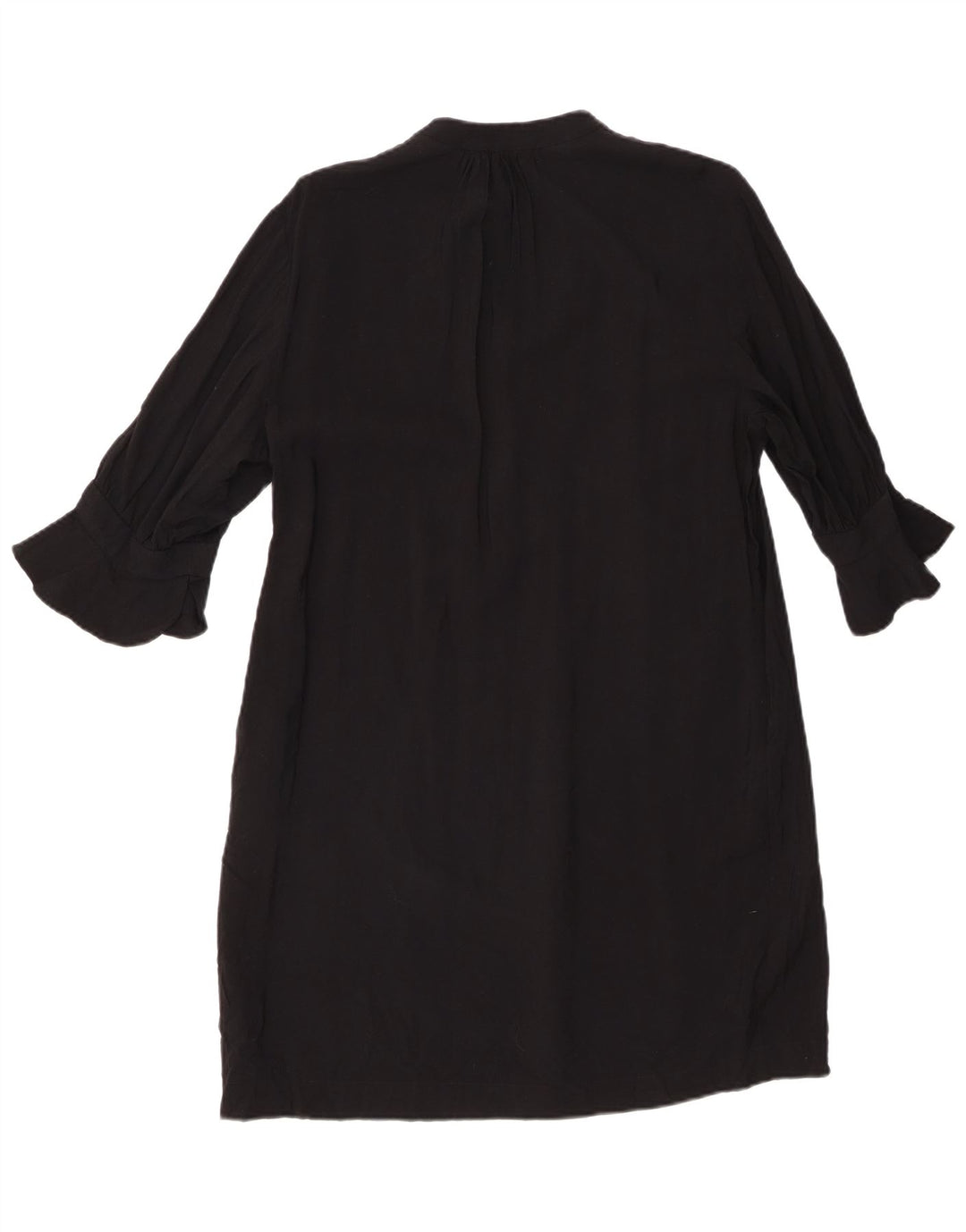 Whistles Womens 3/4 Sleeve Oversized Shift Dress UK 10 Small Black Viscose