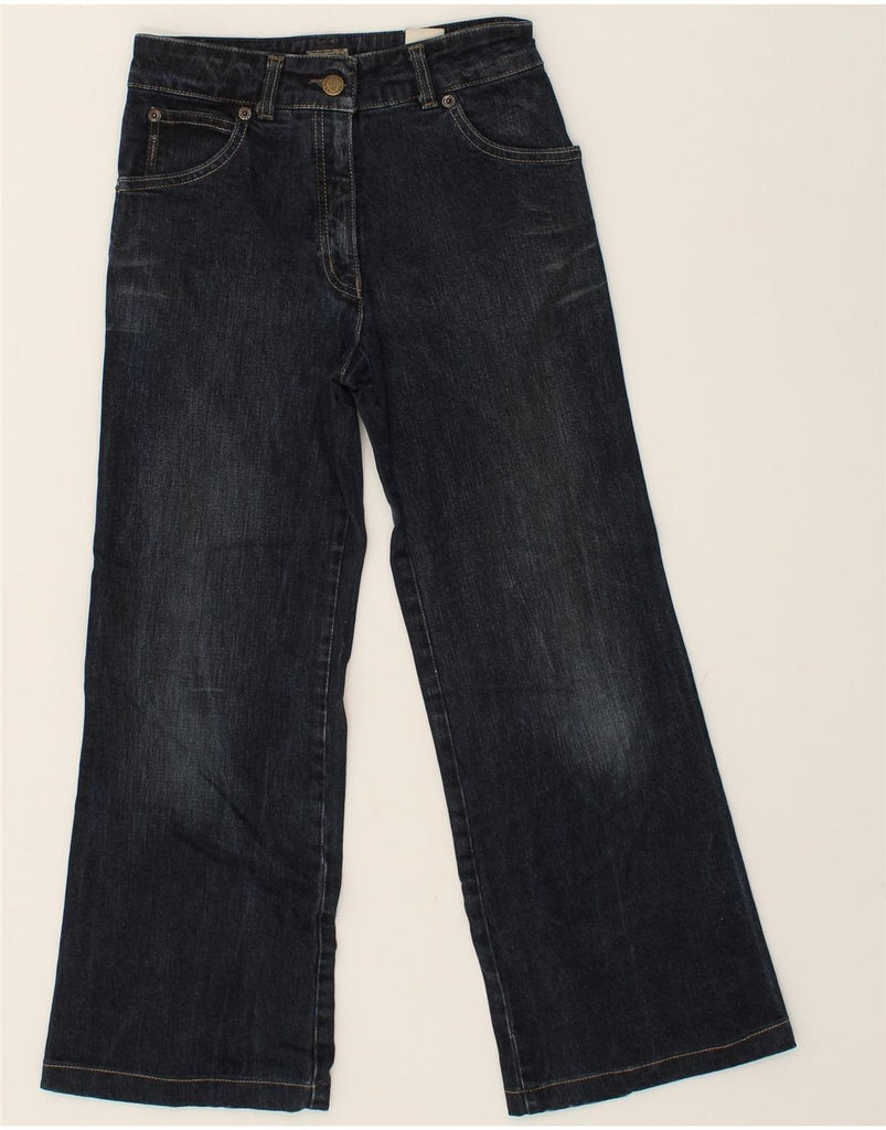 ARMANI Girls Flared Jeans 10-11 Years W24 L24 Navy Blue Cotton | Vintage Armani | Thrift | Second-Hand Armani | Used Clothing | Messina Hembry 