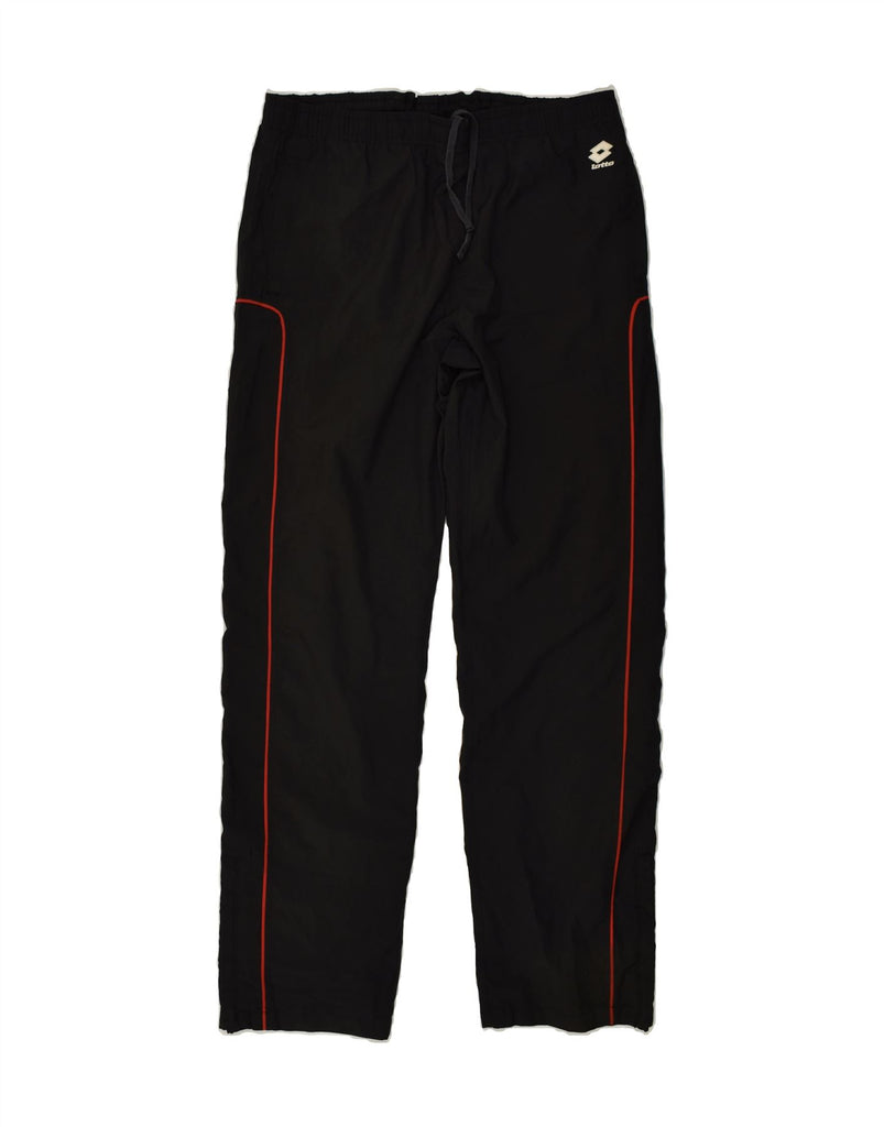 LOTTO Boys Tracksuit Trousers 15-16 Years XL Black Polyester Vintage Lotto and Second-Hand Lotto from Messina Hembry 