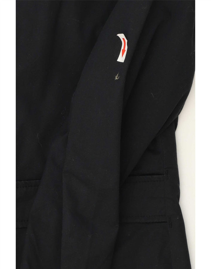 G-Star Mens Double Breasted Trench Coat UK 36 Small Navy Blue