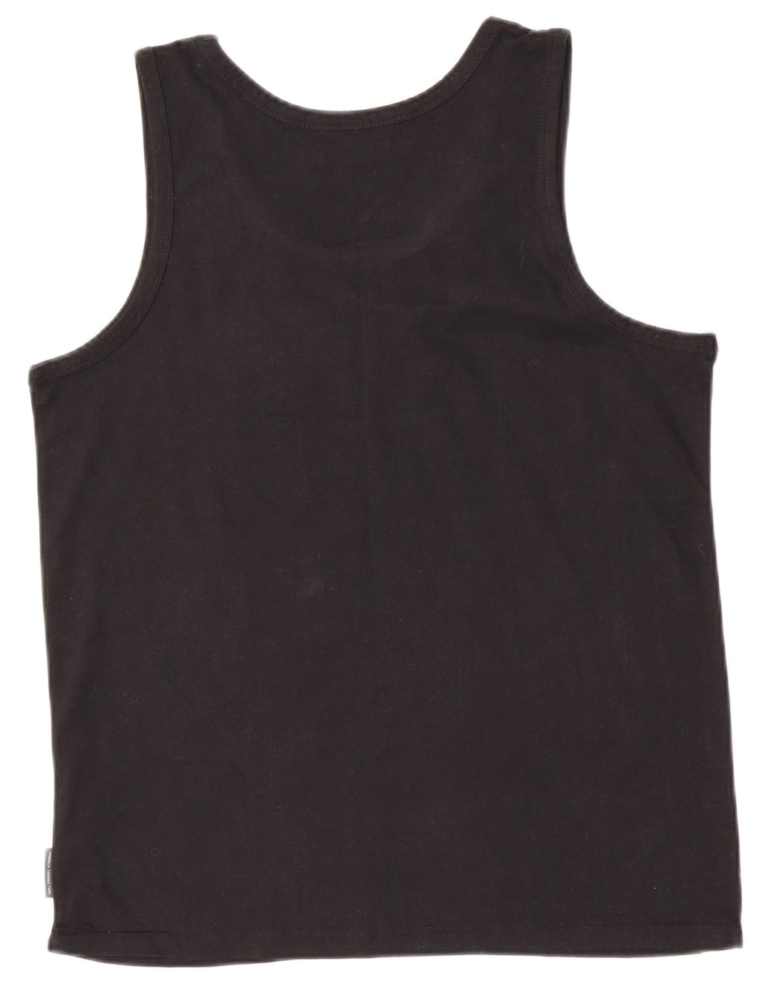 French Connection Mens Vest Top XL Black Cotton