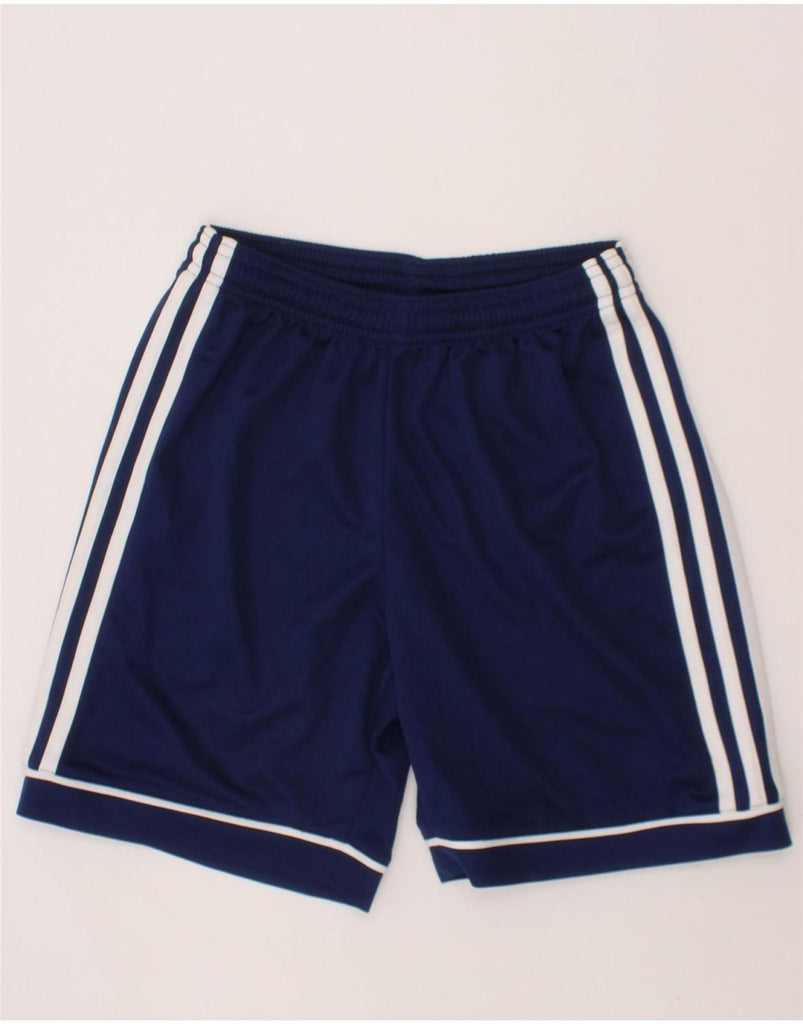 ADIDAS Boys Sport Shorts 11-12 Years  Navy Blue Polyester Vintage Adidas and Second-Hand Adidas from Messina Hembry 
