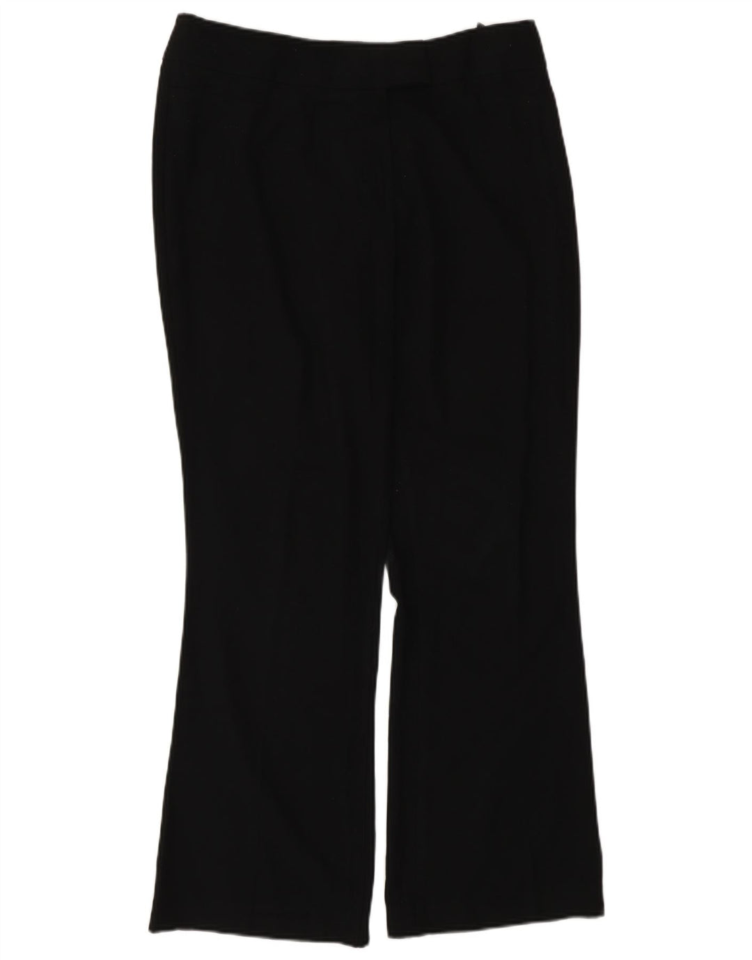 Marks & Spencer Womens Bootcut Casual Trousers UK 12 Medium W30 L29 Black