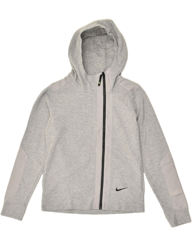 NIKE Mens Zip Hoodie Sweater Small Grey | Vintage Nike | Thrift | Second-Hand Nike | Used Clothing | Messina Hembry 