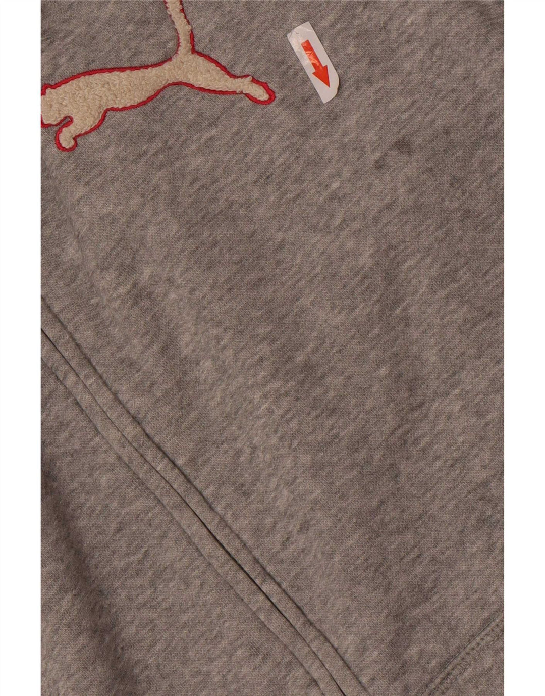 Puma Womens Zip Hoodie Sweater UK 16 Large Grey