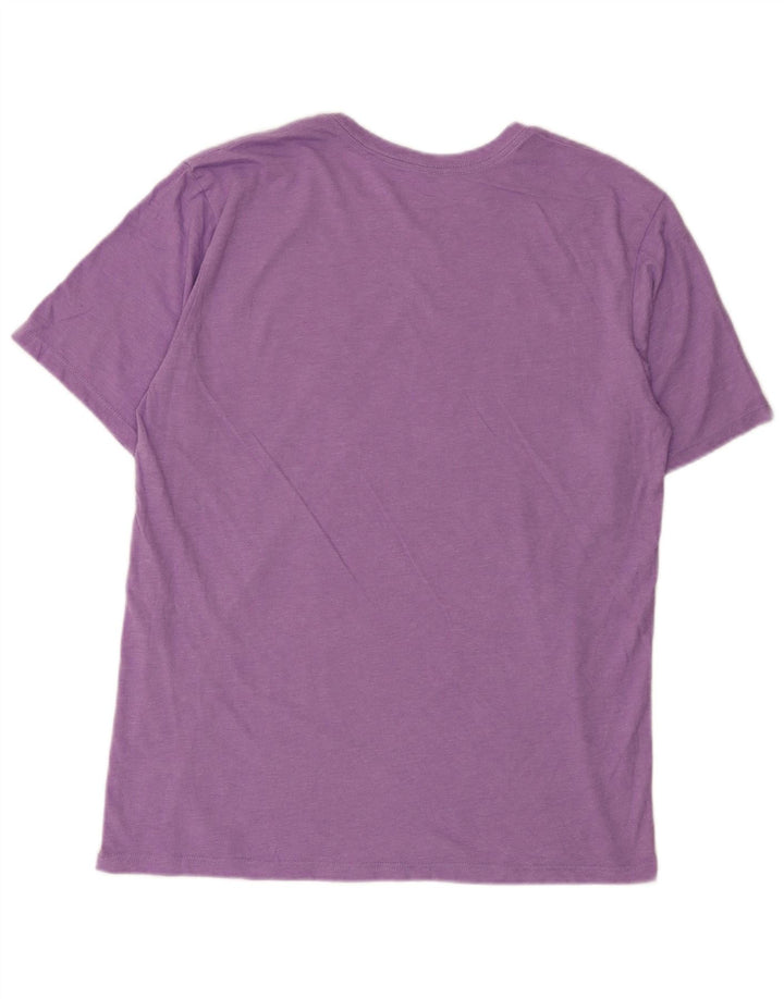 Hurley Mens Graphic T-Shirt Top Medium Purple Cotton