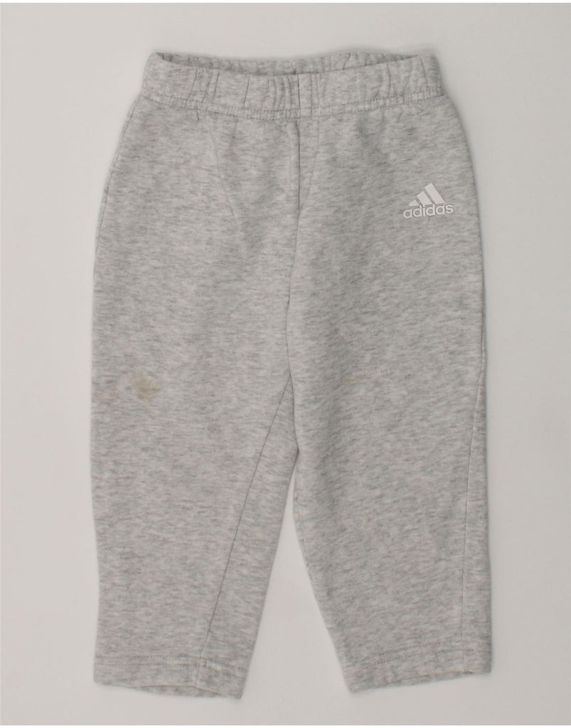 ADIDAS Baby Girls Trousers 12-18 Months Grey Cotton | Vintage Adidas | Thrift | Second-Hand Adidas | Used Clothing | Messina Hembry 