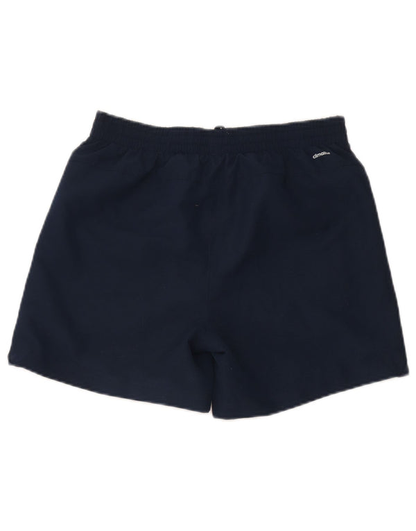 Adidas Girls Climalite Sport Shorts 13-14 Years Navy Blue Polyester
