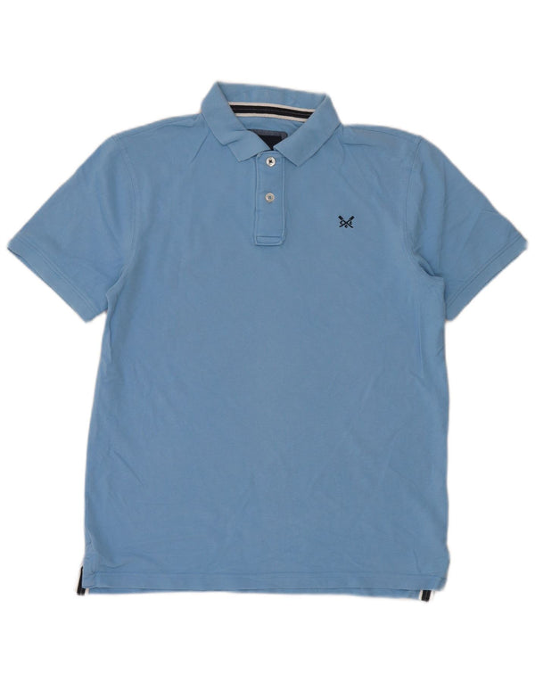 Crew Clothing Mens Polo Shirt Small Blue Cotton