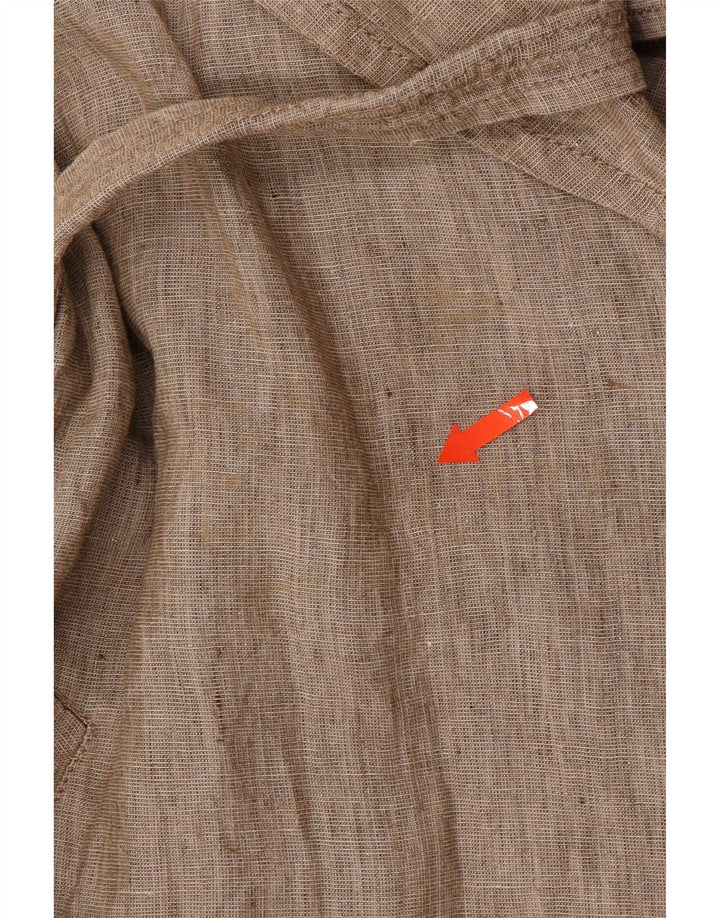 Massimo Dutti Womens Trench Coat UK 10 Small Beige