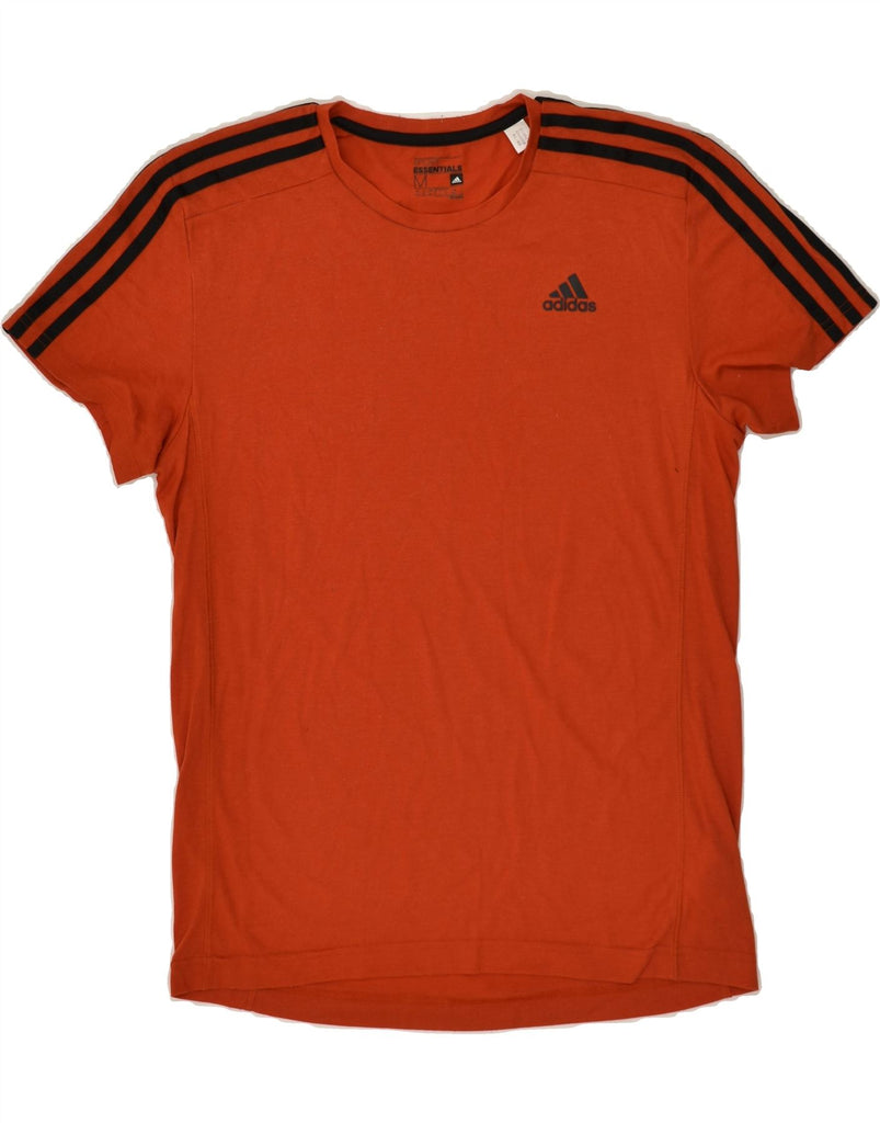 ADIDAS Mens Climalite T-Shirt Top Medium Red Polyester Vintage Adidas and Second-Hand Adidas from Messina Hembry 