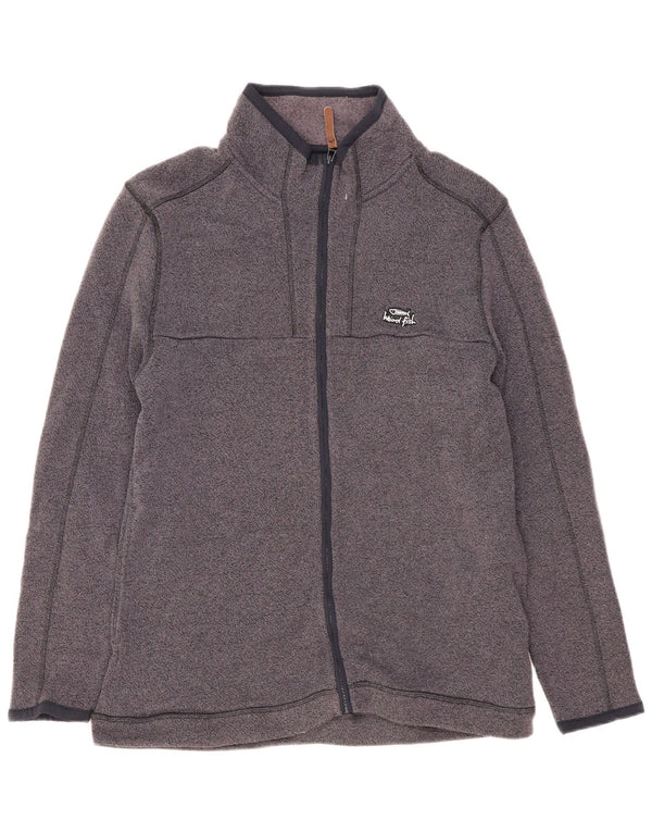 Weird Fish Mens Tracksuit Top Jacket Medium Grey Flecked Polyester