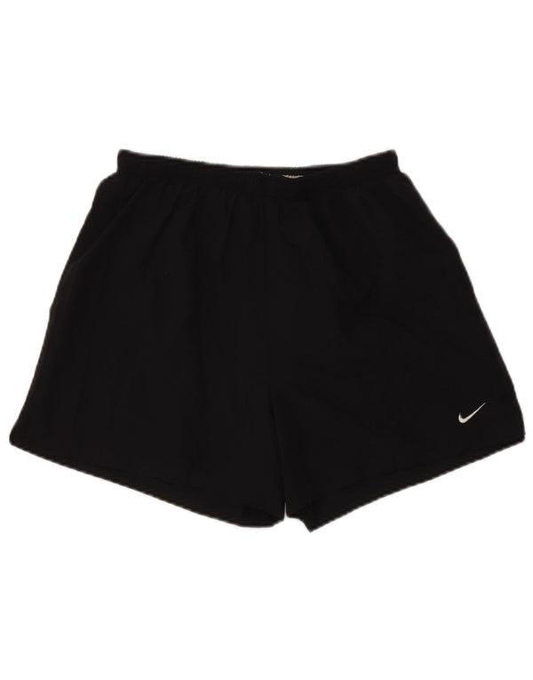 NIKE Womens Dri Fit Sport Shorts US 8/10 Medium  Black Polyester