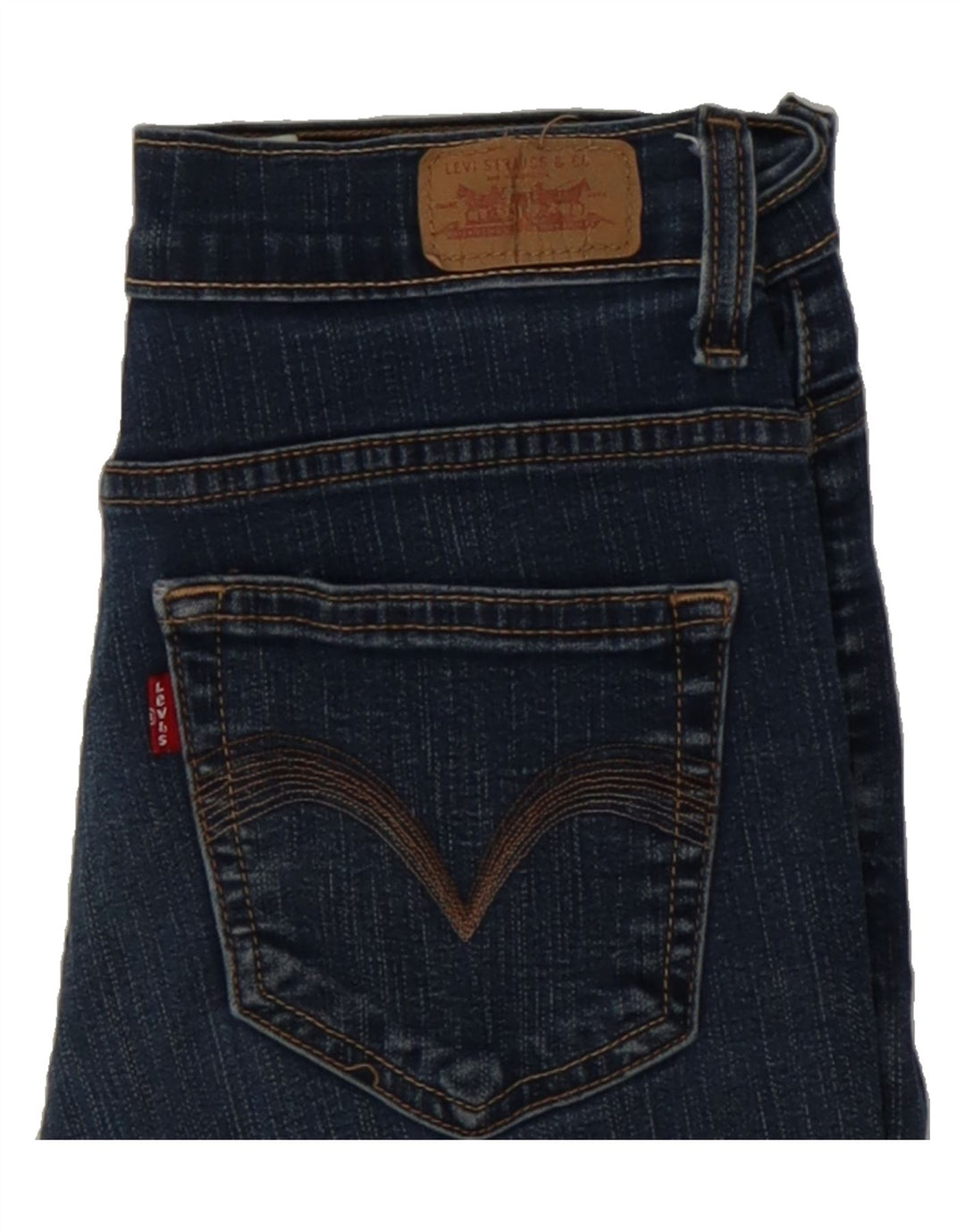 LEVI'S Womens 512 Perfectly Slimming Straight Jeans W28 L32 Blue Vintage Levi's and Second-Hand Levi's from Messina Hembry 