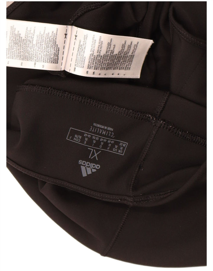 Adidas Womens Climalite Capri Leggings UK 18 XL Black Polyester