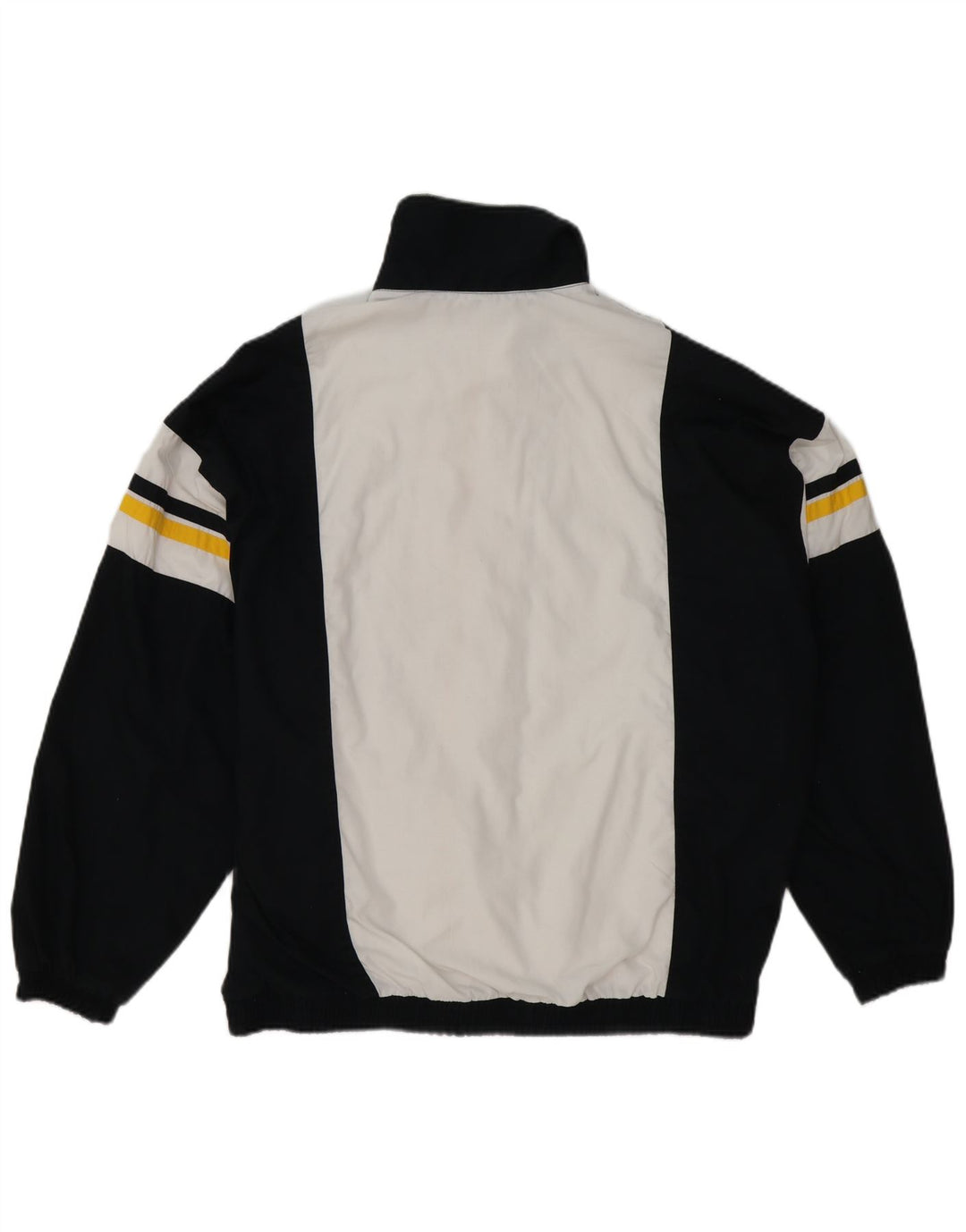 Vintage Mens Tracksuit Top Jacket XL Black Colourblock