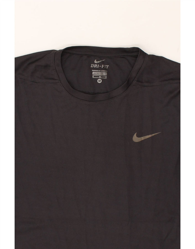 NIKE Mens Dri Fit T-Shirt Top Medium Grey Polyester | Vintage Nike | Thrift | Second-Hand Nike | Used Clothing | Messina Hembry 