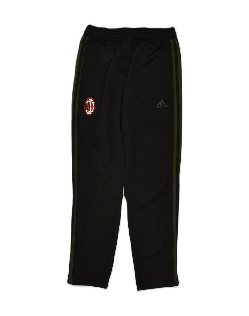 ADIDAS Boys AC Milan Tracksuit Trousers 11-12 Years Black Polyester | Vintage Adidas | Thrift | Second-Hand Adidas | Used Clothing | Messina Hembry 