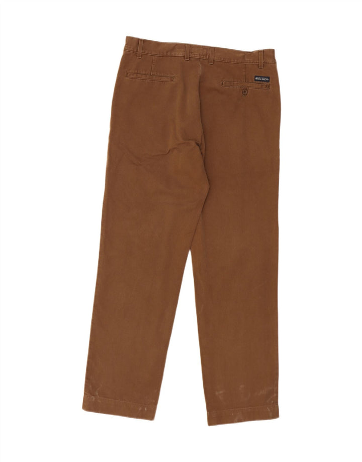 WOOLRICH Mens Straight Chino Trousers W36 L31 Brown Cotton Vintage Woolrich and Second-Hand Woolrich from Messina Hembry 