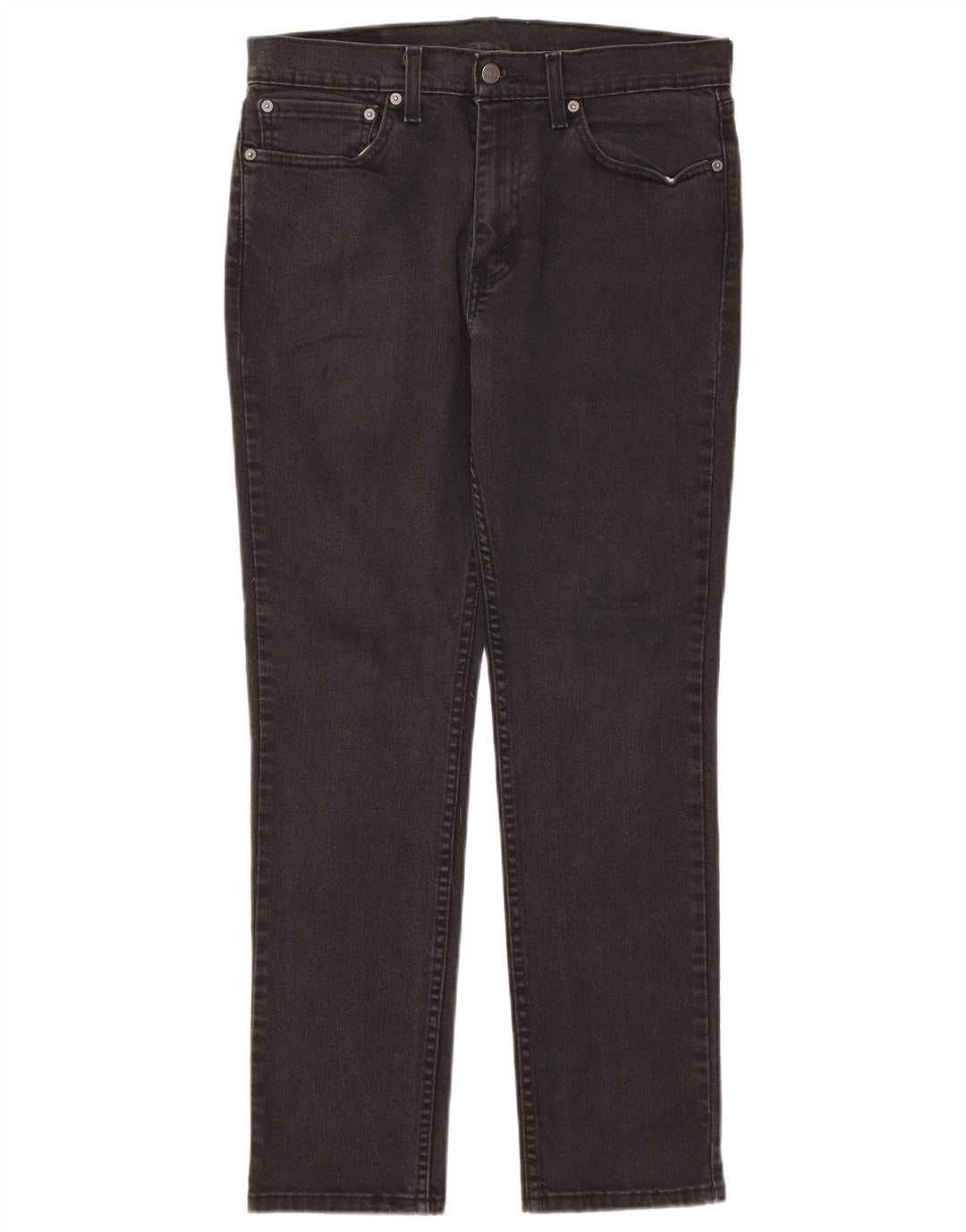 LEVI'S Womens 511 Slim Jeans W34 L30 Black Cotton