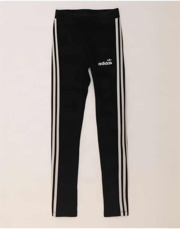 Adidas Womens Leggings UK 8 Small Black Cotton