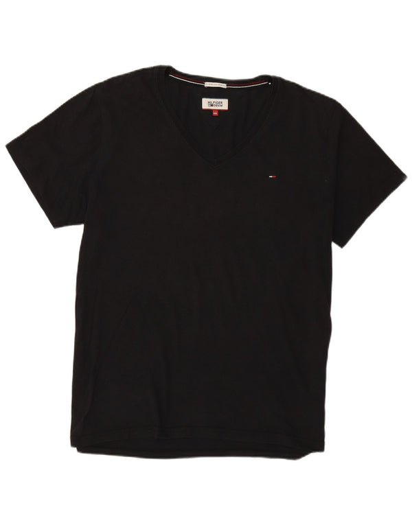Tommy Hilfiger Mens Hilfiger Denim T-Shirt Top 2XL Black Cotton