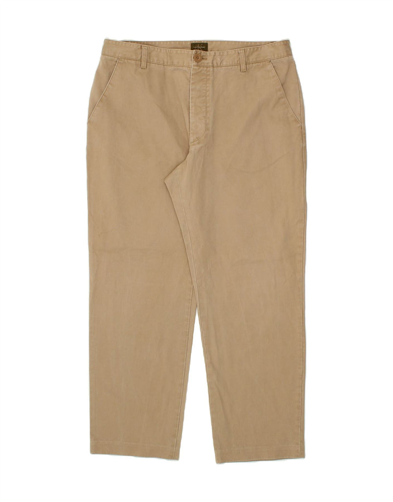 CALVIN KLEIN Mens Straight Chino Trousers W36 L29 Beige Vintage Calvin Klein and Second-Hand Calvin Klein from Messina Hembry 