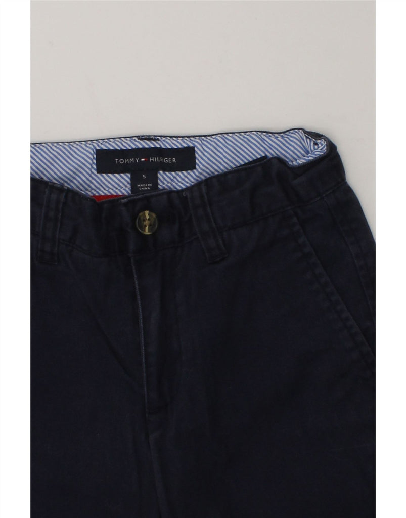 TOMMY HILFIGER Boys Straight Chino Trousers 4-5 Years W22 L17 Navy Blue | Vintage Tommy Hilfiger | Thrift | Second-Hand Tommy Hilfiger | Used Clothing | Messina Hembry 