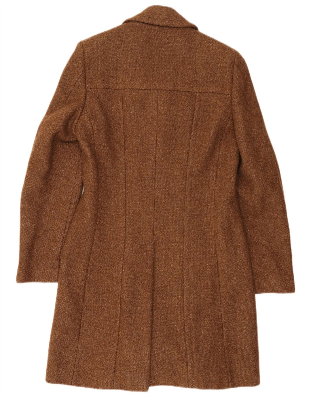 Vintage Womens Double Breasted Coat UK 8 Small Brown