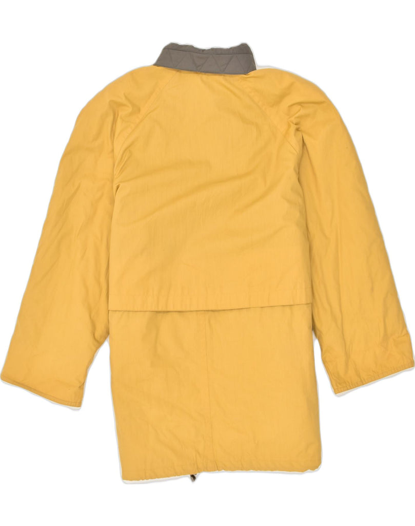 VINTAGE Womens Windbreaker Coat UK 16 Large Yellow Polyester | Vintage Vintage | Thrift | Second-Hand Vintage | Used Clothing | Messina Hembry 