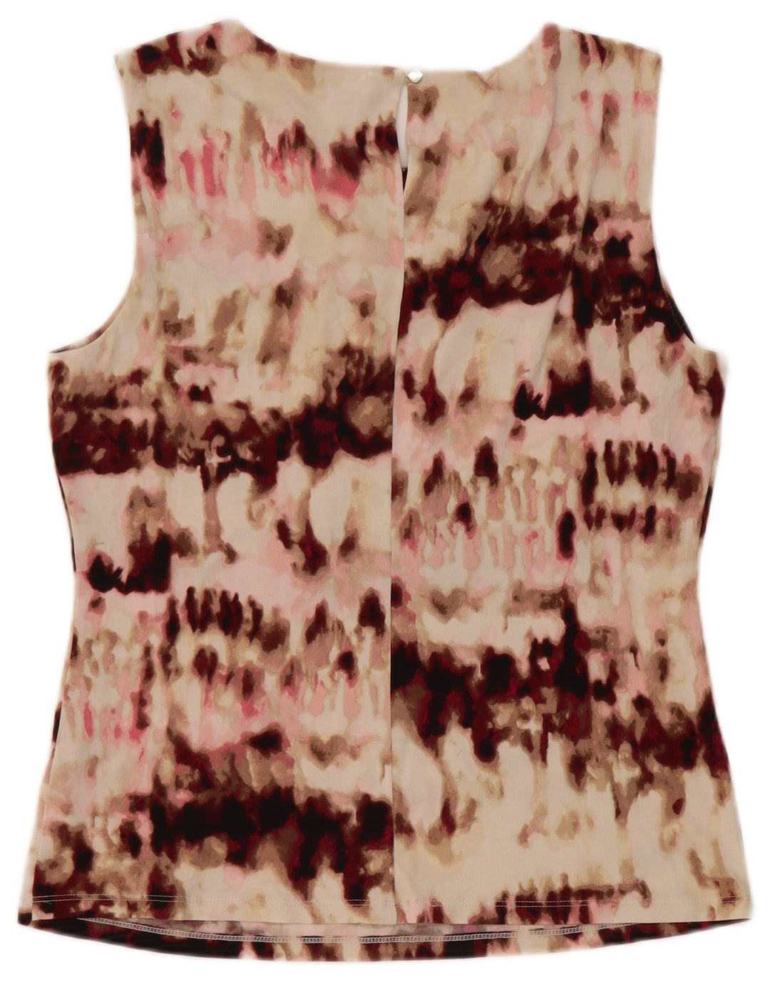 Calvin Klein Womens Blouse Top UK 12 Medium Multicoloured Tie Dye